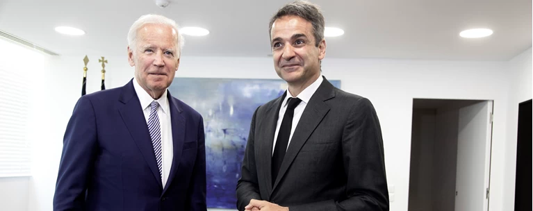 Απόψε η κρίσιμη συνάντηση του Μητσοτάκη με τον Μπάιντεν