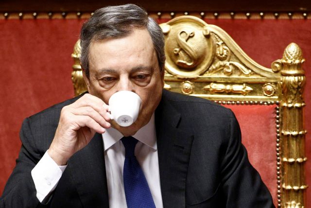 Italian PM Draghi addresses Senate in Rome