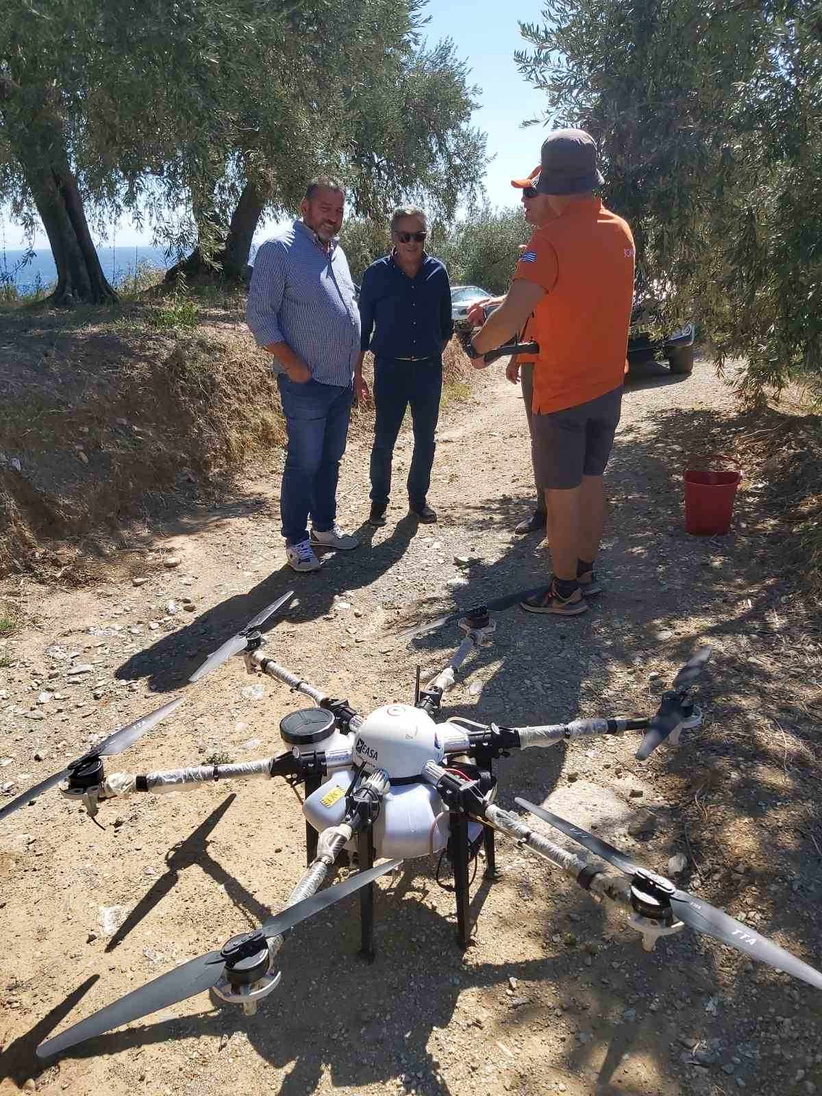 Δακοκτονία Ψεκασμοί drone