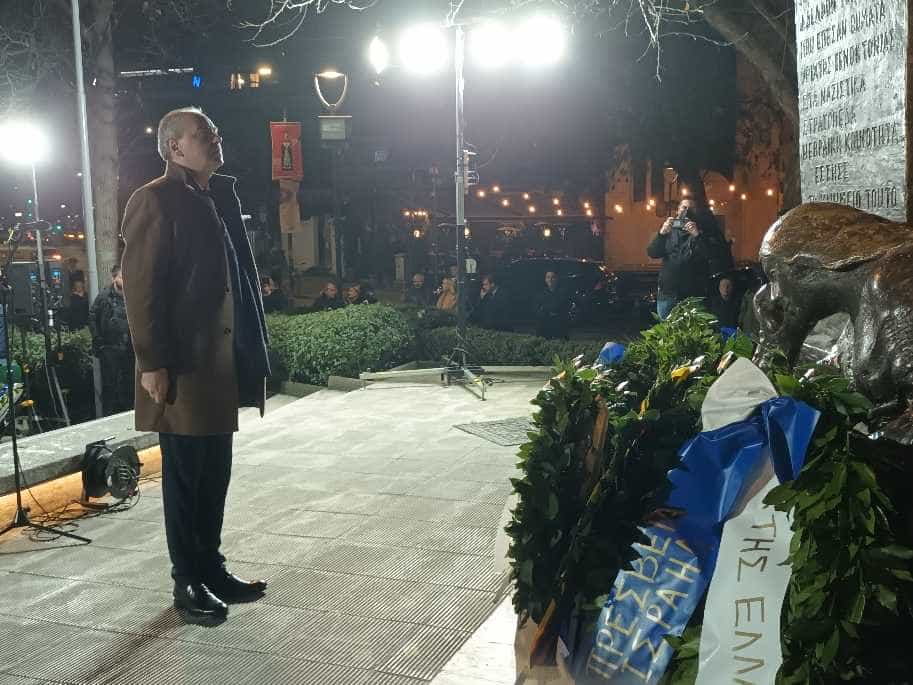 Επιμνημόσυνη δέηση και κατάθεση στεφάνων στην Πλατεία Εβραίων για τα θύματα του Ολοκαυτώματος