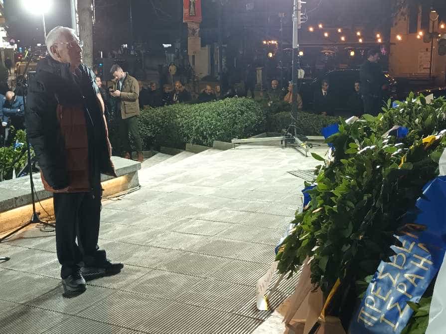 Επιμνημόσυνη δέηση και κατάθεση στεφάνων στην Πλατεία Εβραίων για τα θύματα του Ολοκαυτώματος