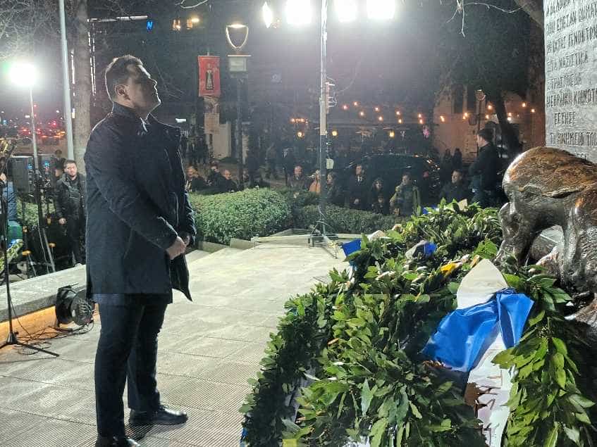 Επιμνημόσυνη δέηση και κατάθεση στεφάνων στην Πλατεία Εβραίων για τα θύματα του Ολοκαυτώματος