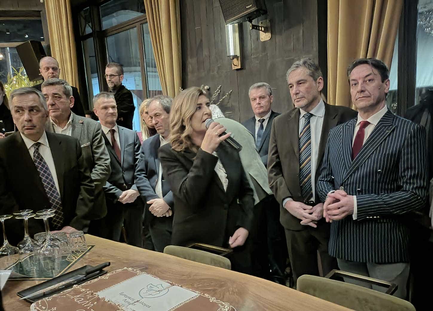 Κοπή πρωτοχρονιάτικης πίτας για τον Εμπορικό Σύλλογο Λάρισας