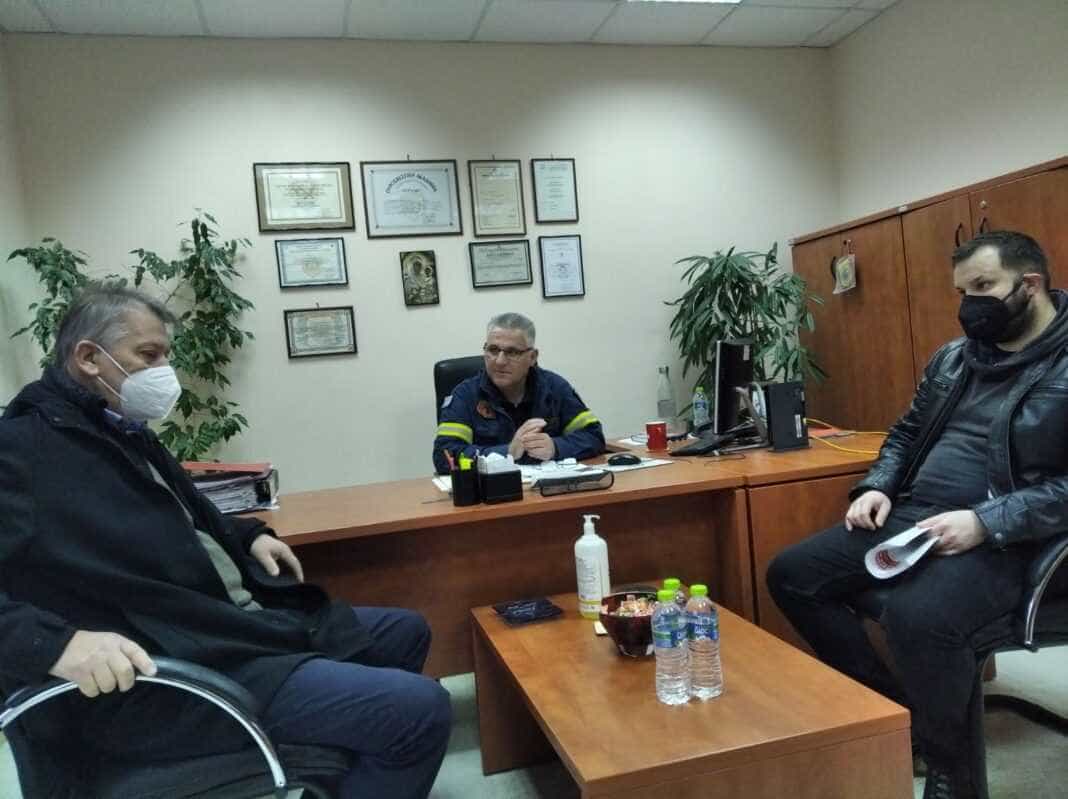 Περιοδεία στελεχών του ΚΚΕ στον 3ο Πυροσβεστικό Σταθμό Λάρισας και στην 8η ΕΜΑΚ Θεσσαλία
