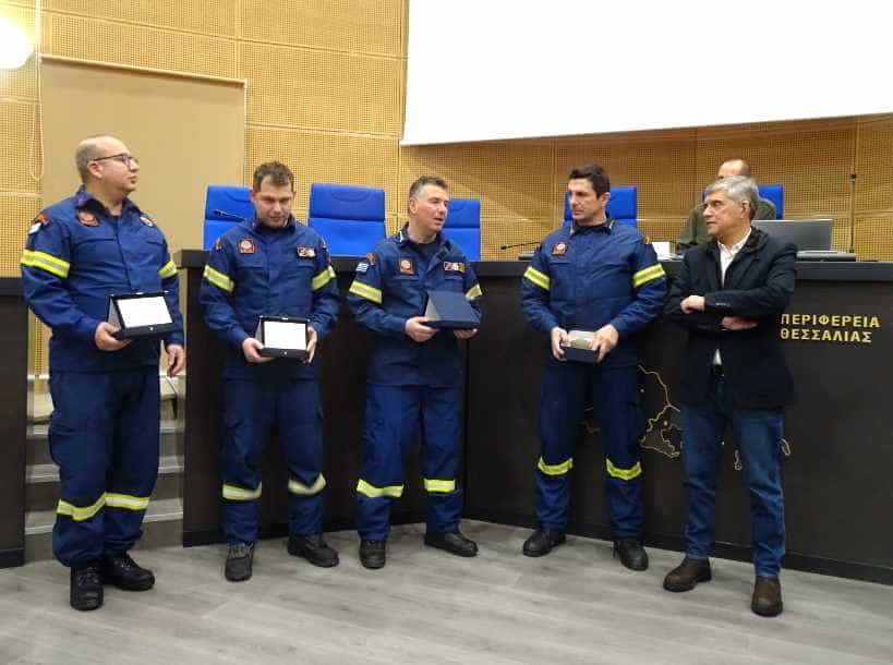 Τους διασώστες του Κισσάβου βράβευσε ο Περιφερειάρχης Θεσσαλίας