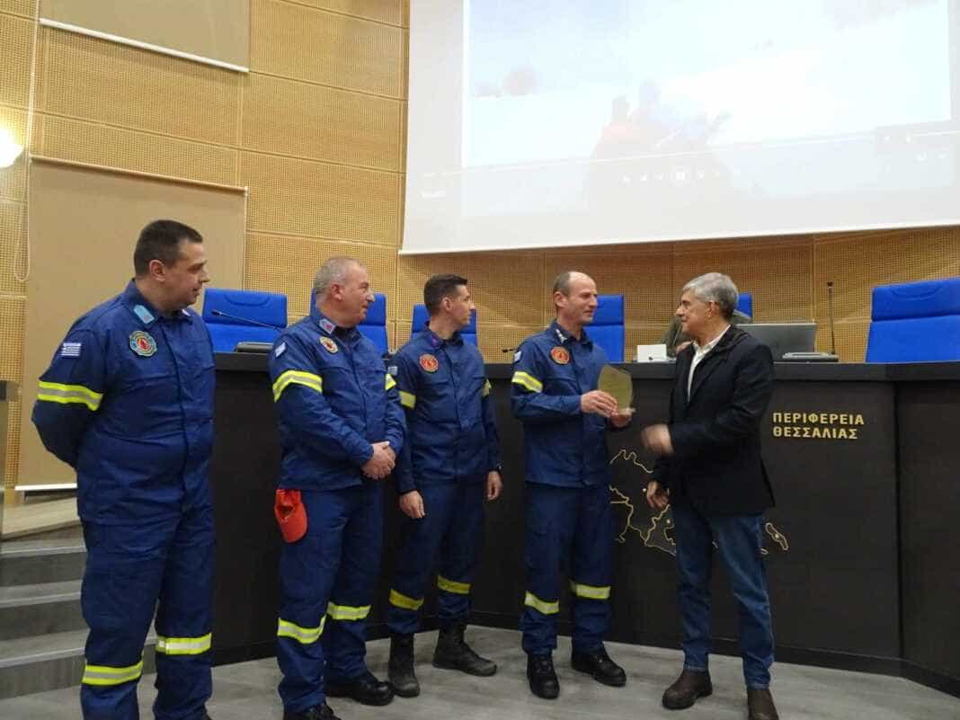 Τους διασώστες του Κισσάβου βράβευσε ο Περιφερειάρχης Θεσσαλίας