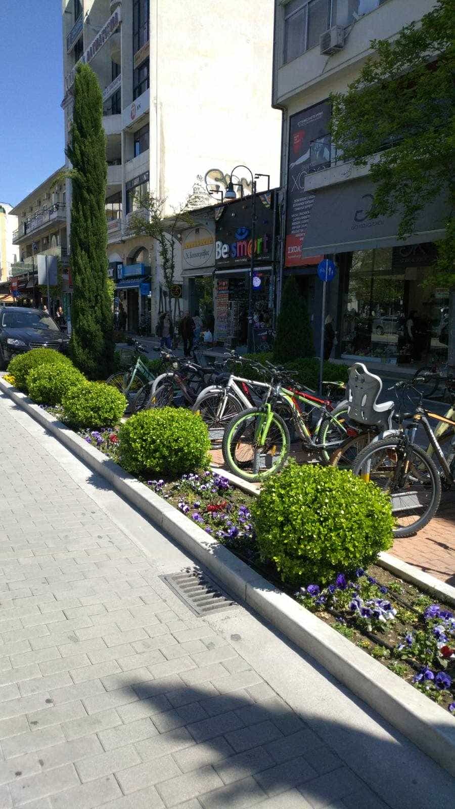 Λάρισα: Έκλεψαν και πάλι ανθόφυτα και δενδρύλια από την Ιουστινιανού