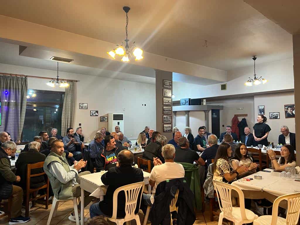 Στέλλα Μπίζιου περιοδεία σε χωριά της Ελασσόνας