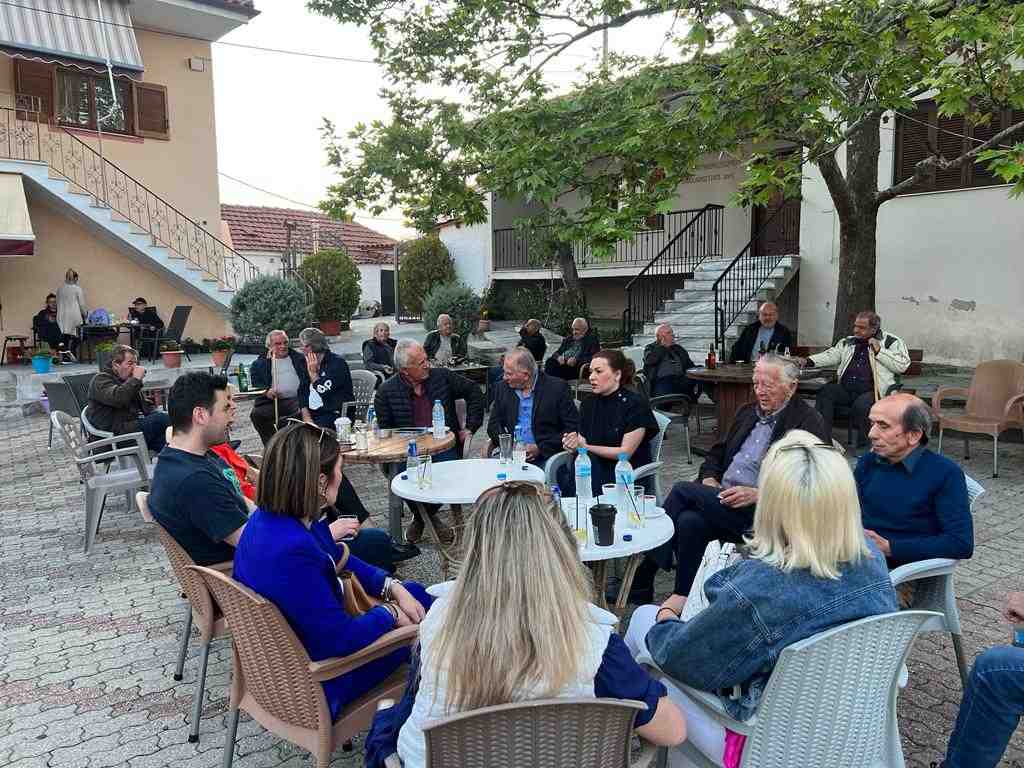 Στέλλα Μπίζιου περιοδεία σε χωριά της Ελασσόνας