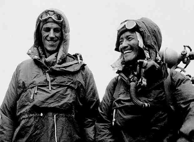 Ο σερ Έντμουντ Χίλαρι και ο οδηγός του Τενζίνγκ Νοργκάι