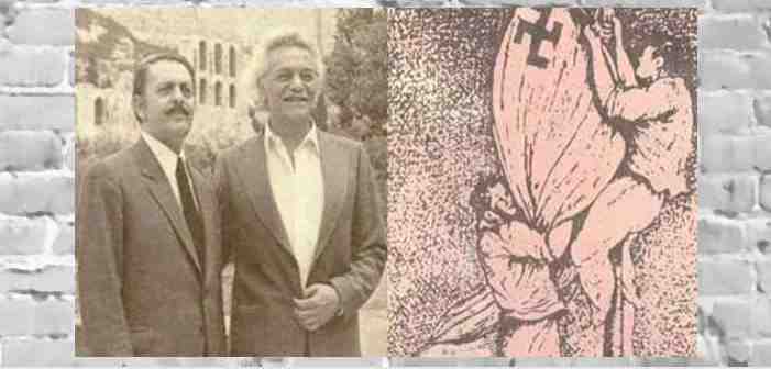 ο Μανώλης Γλέζος και ο Απόστολος Σάντας,