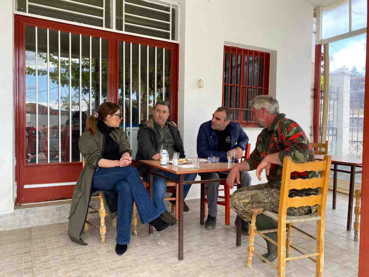 Στέλλα Μπίζιου περιοδεία σε χωριά των Φαρσάλων