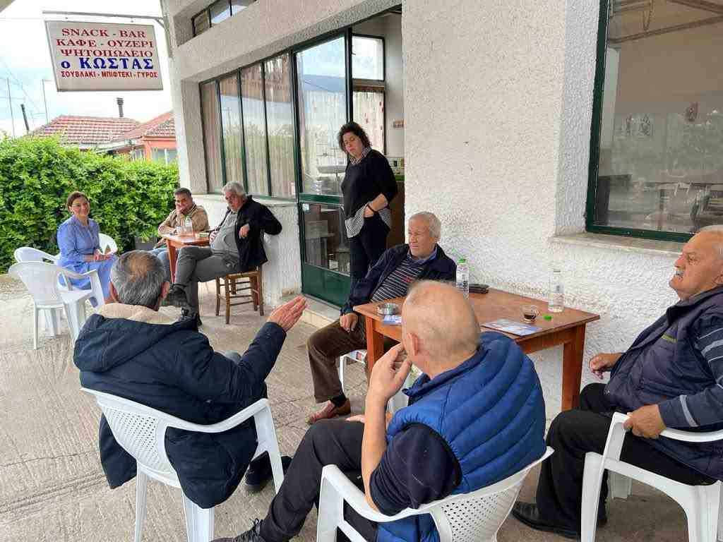 Στέλλα Μπίζιου περιοδεία σε χωριά των Φαρσάλων