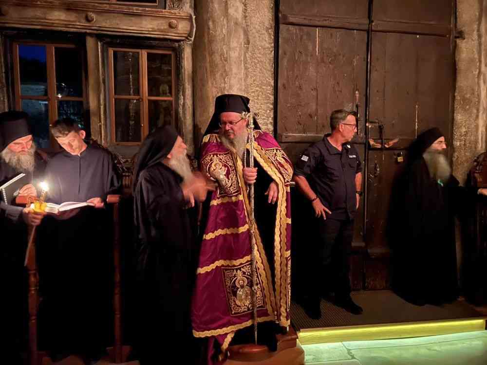 vatopedi-july-2023 (2) Στην Ιερά Μεγίστη Μονή Βατοπαιδίου ο Σεβασμιώτατος για την εορτή πάντων των εν τη Ιερά Μονή Αγίων