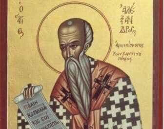 Agios Alexandros Άγιος Αλέξανδρος Πατριάρχης Κωνσταντινούπολης