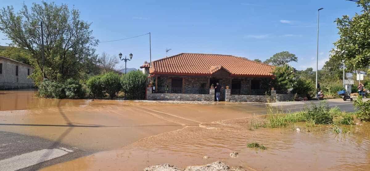 Κλειστός ο δρόμος από το χωριό Τέμπη από και προς Γόννους