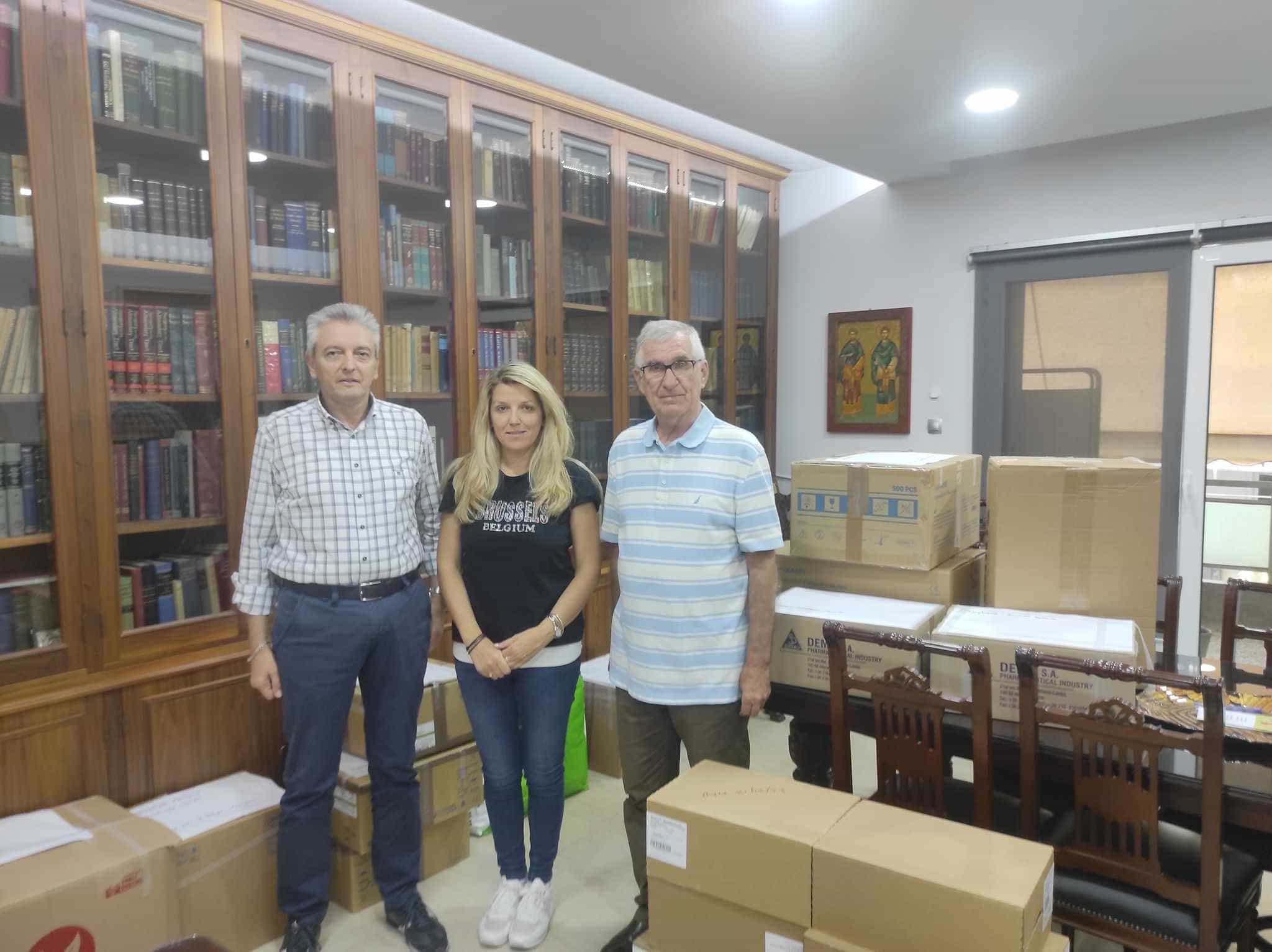 Παράδοση Ανθρωπιστικής βοηθείας από τον Ιατρικό Σύλλογο Λάρισας & την Ένωση Παιδιάτρων