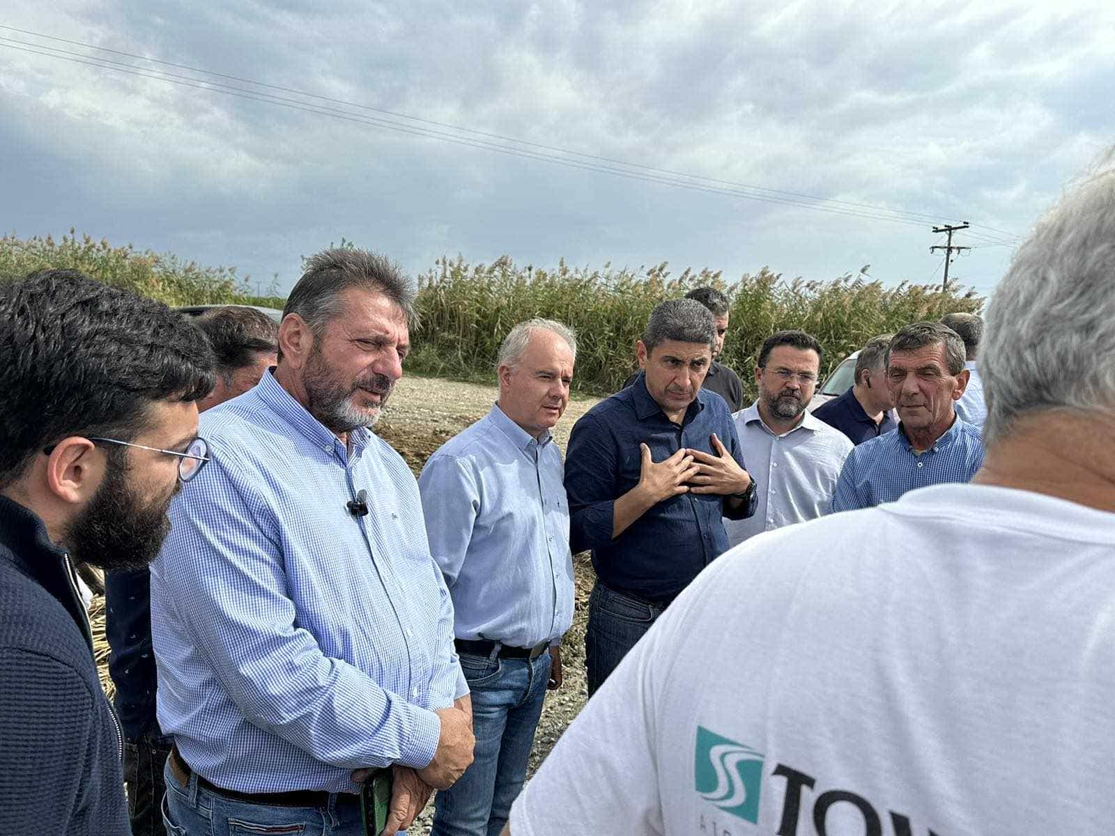 Το Καλοχώρι επισκέφθηκαν οι Λευτέρης Αυγενάκης, Κώστας Αγοραστός, και Δήμαρχος Τεμπών Γιώργος Μανώλης