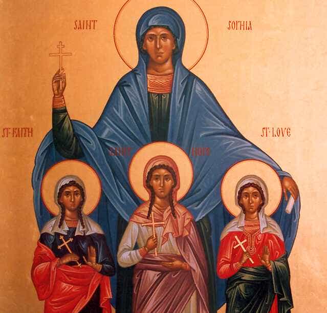 Αγία Σοφία και οι τρεις θυγατέρες της Πίστη, Ελπίδα και Αγάπη