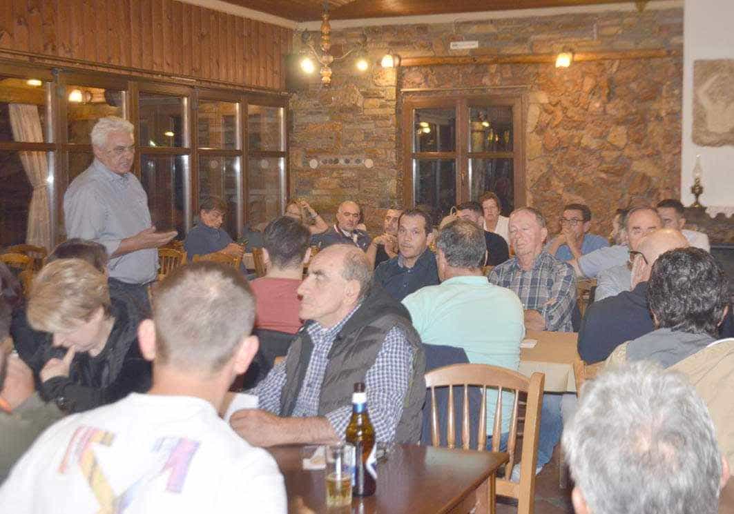 Στην Σπηλιά του Δ.Τεμπών βρέθηκε χθες βράδυ ο υποψήφιος Δήμαρχος Τεμπών κ. Κώστας Κολλάτος