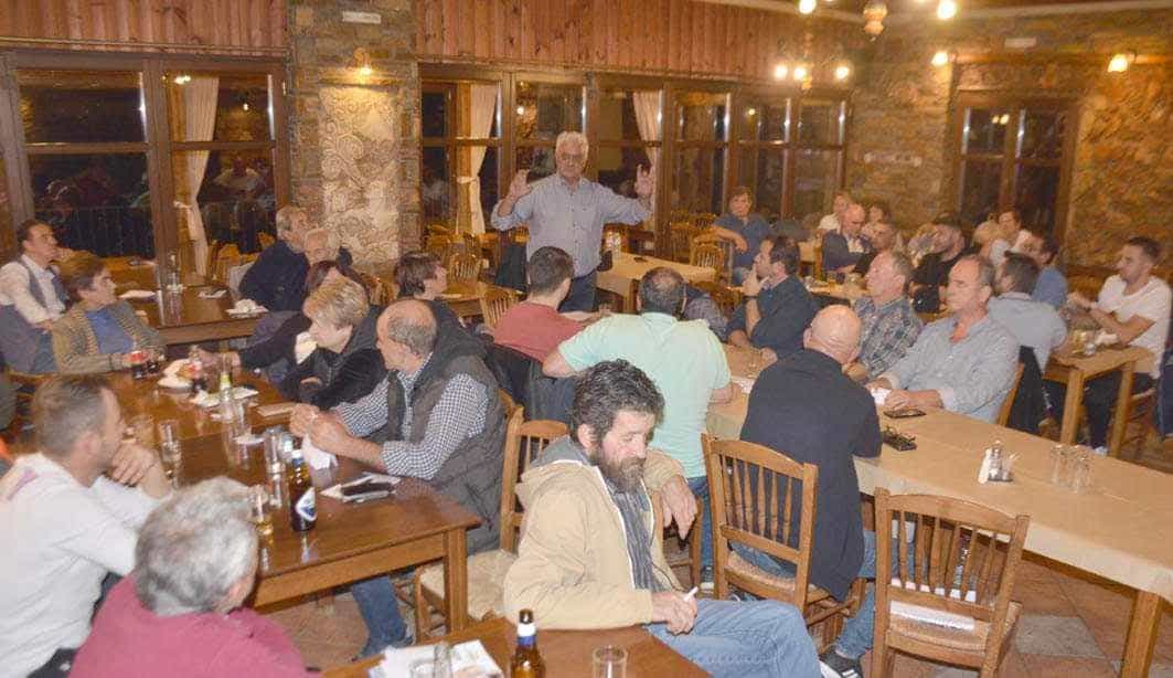 Στην Σπηλιά του Δ.Τεμπών βρέθηκε χθες βράδυ ο υποψήφιος Δήμαρχος Τεμπών κ. Κώστας Κολλάτος