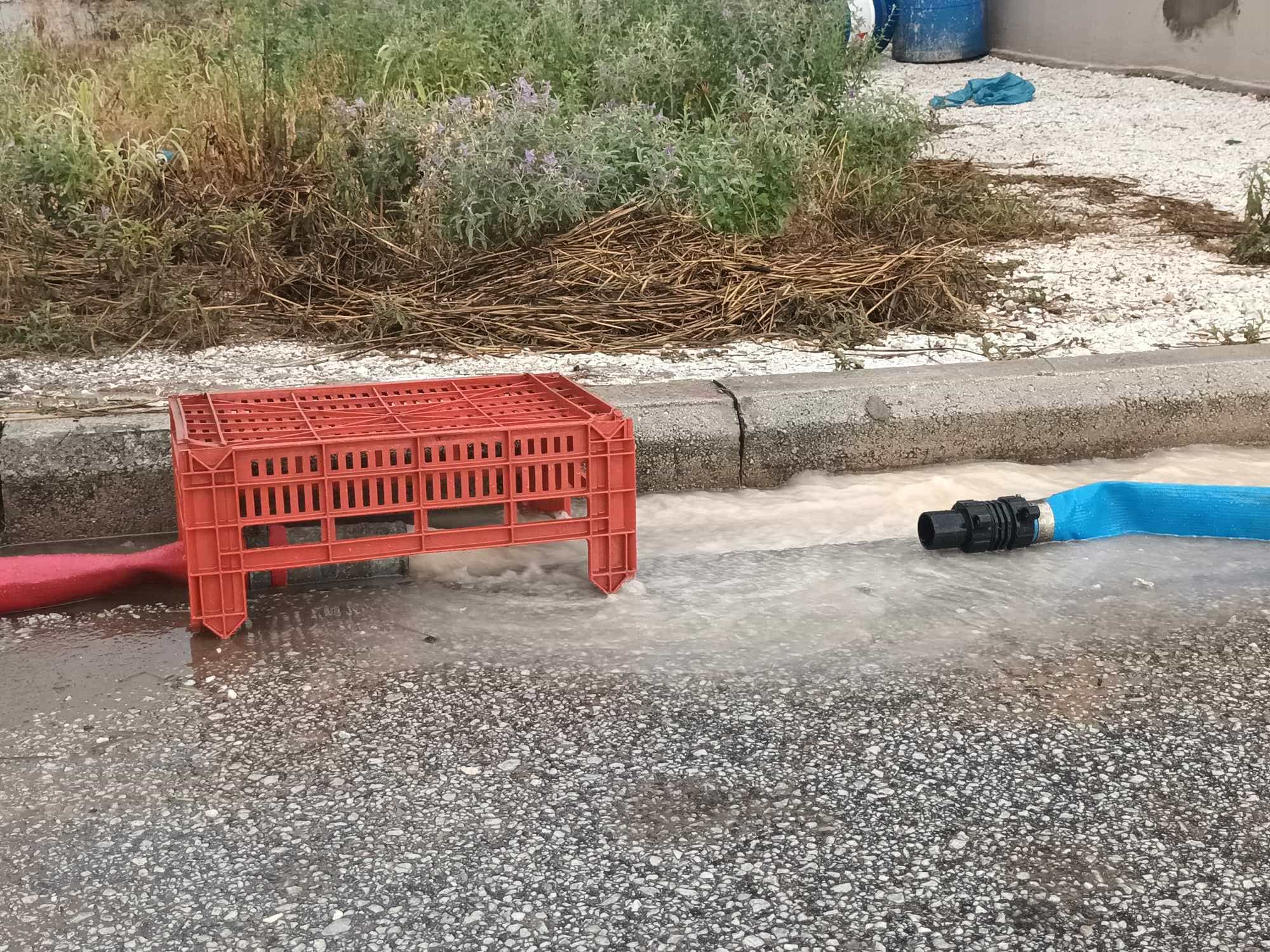 Δεκάδες τα προβλήματα στην οδό Βόλου από την επέλαση της κακοκαιρίας