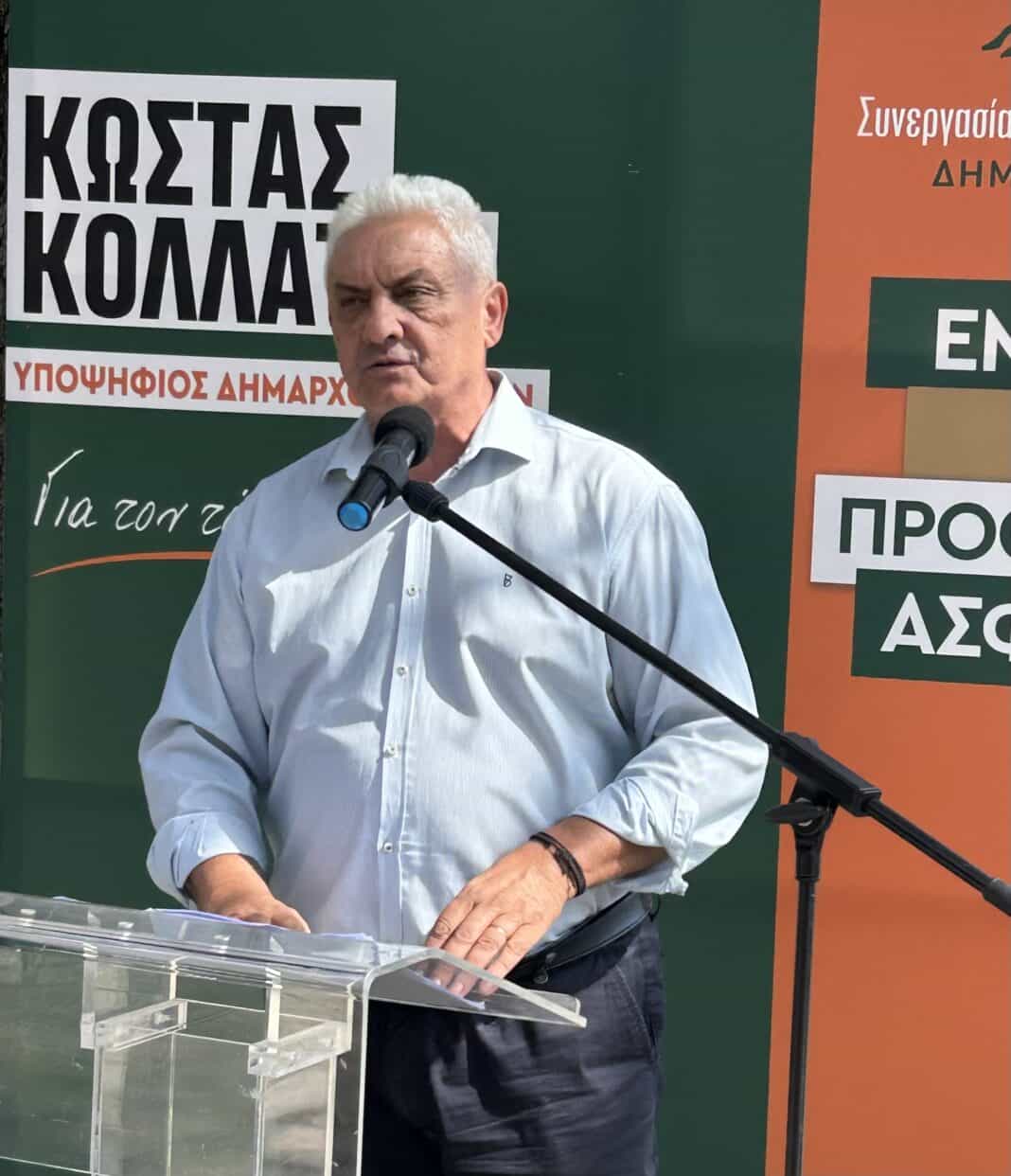 IMG_7834 Συνεχίζει τις προεκλογικές του ομιλίες ο υποψήφιος Δήμαρχος Τεμπών Κώστας Κολλάτος