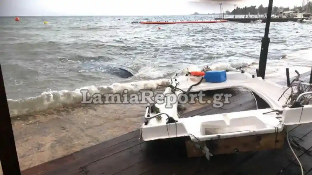 Μπουρίνι «χτύπησε» τις Ράχες Στυλίδας