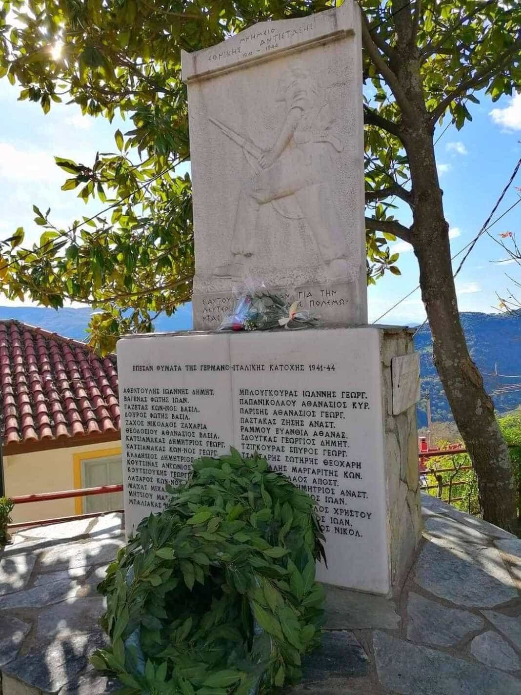 Εορτασμός της ημέρας Εθνικής Αντίστασης από τον Σύλλογο γυναικών Ραψάνης