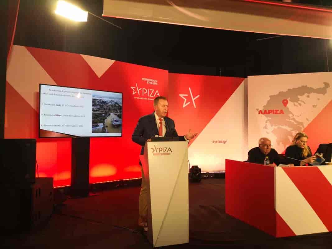 kokkalis synedrio Την ολοκληρωμένη πρόταση για την ανασυγκρότηση του πρωτογενή τομέα στη Θεσσαλία παρουσίασε ο Β. Κόκκαλης στο συνέδριο του ΣΥΡΙΖΑ – Π.Σ