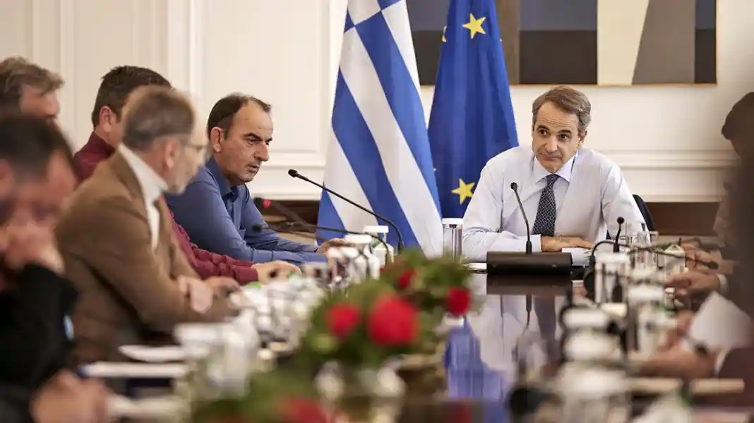 Μητσοτακης με Αγροτες