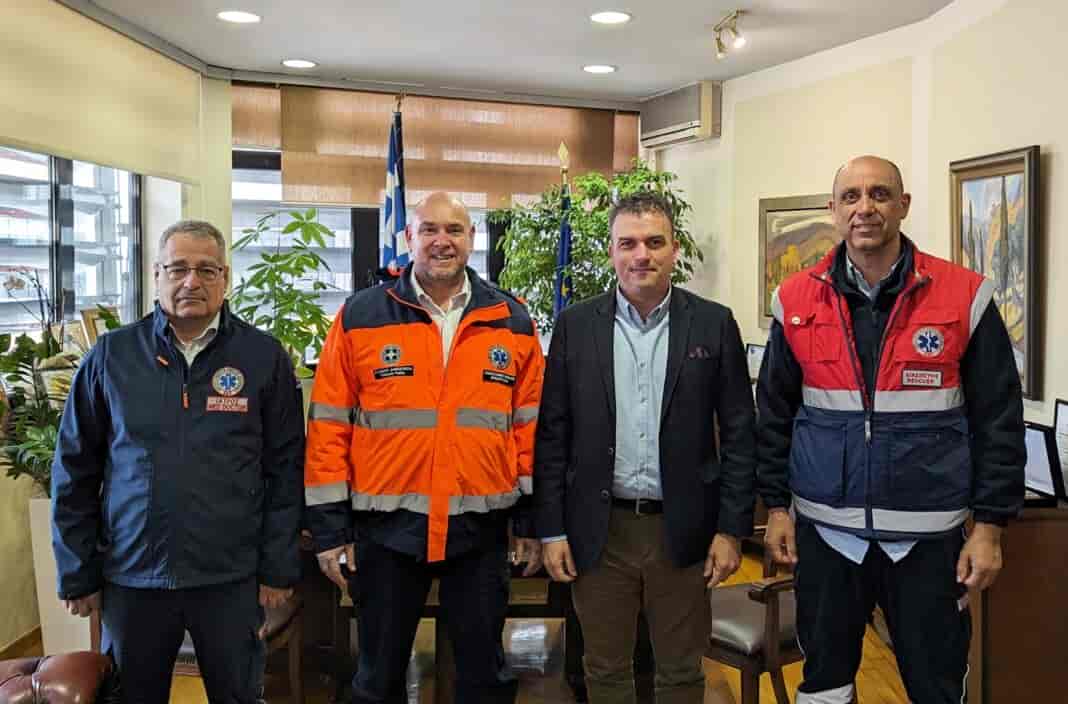 Συνάντηση Δημάρχου Λαρισαίων, κ.Θανάση Μαμάκου με τον Πρόεδρο του ΕΚΑΒ