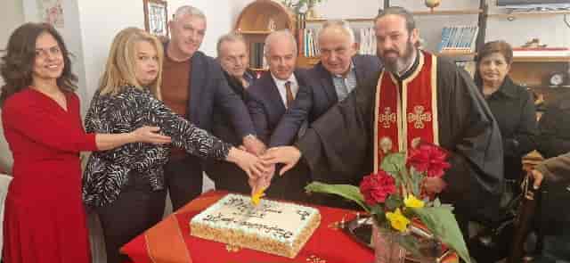 Στην κοπή πίτας του ΚΑΠΗ Μακρυχωρίου ο Δήμαρχος Τεμπών κ. Γιώργος Μανώλης