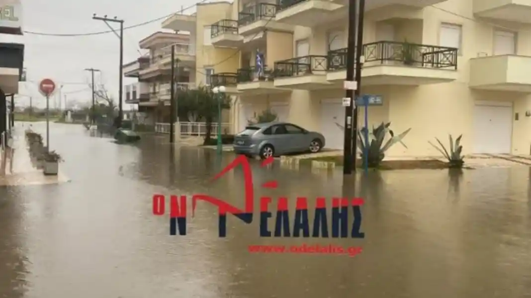 Πλημμύρισε η Παραλία Κατερίνης