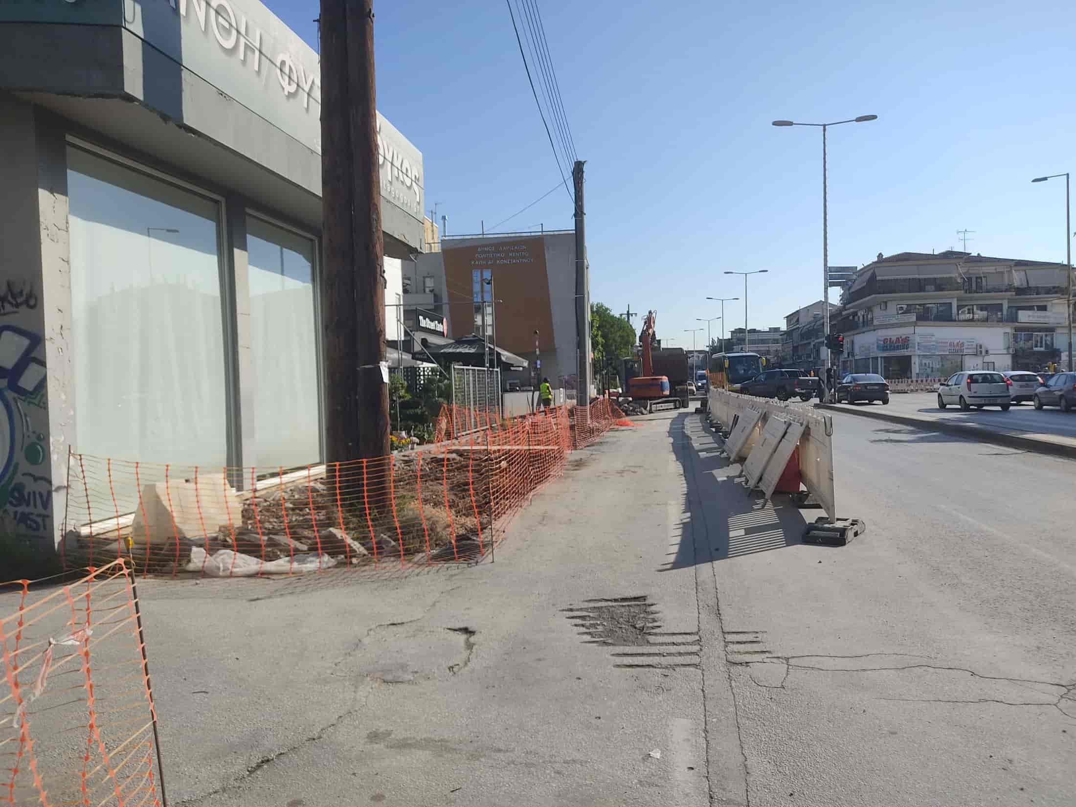 οι εργασίες ασφαλτόστρωσης και διαγράμμισης σε Βόλου και Ηρ.Πολυτεχνείου