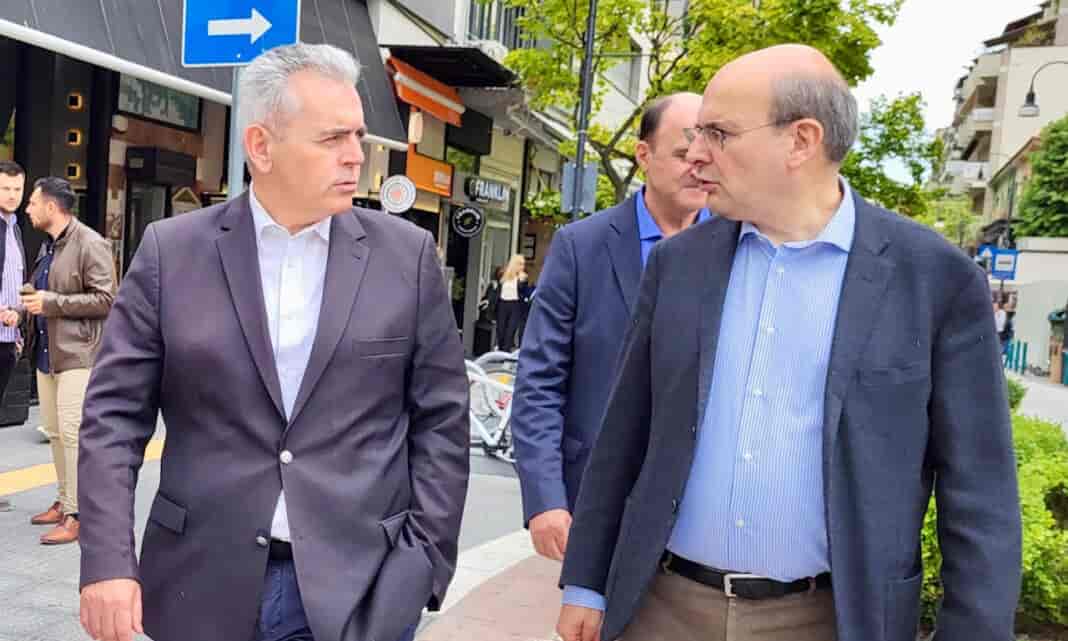 Μ. Χαρακόπουλος με Κ. Χατζηδάκη σε Λάρισα: Δεν υπάρχουν ανώδυνα μηνύματα στις ευρωεκλογές