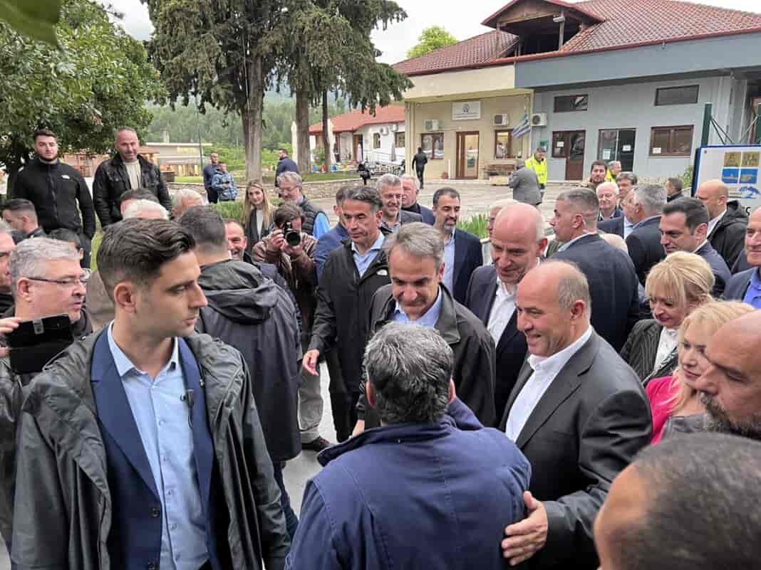 Περιοδεία Μητσοτάκη σε περιοχές του δήμου Δίου-Ολύμπου