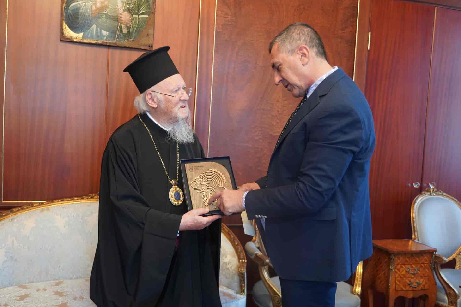 Με τον Οικουμενικό Πατριάρχη Βαρθολομαίο ο Περιφερειάρχης Θεσσαλίας Δημ. Κουρέτας