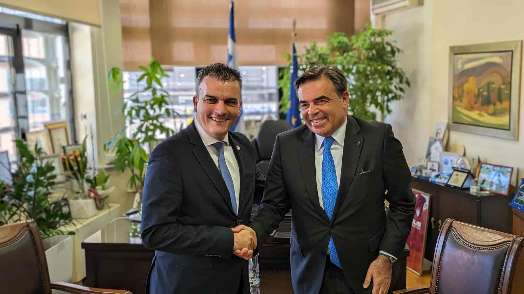 Συνάντηση Δημάρχου Λαρισαίων, κ.Θανάση Μαμάκου με τον Αντιπρόεδρο της ΕΕ, κ.Μαργαρίτη Σχοινά - Στο επίκεντρο της ευρωπαϊκής ατζέντας η Λάρισα