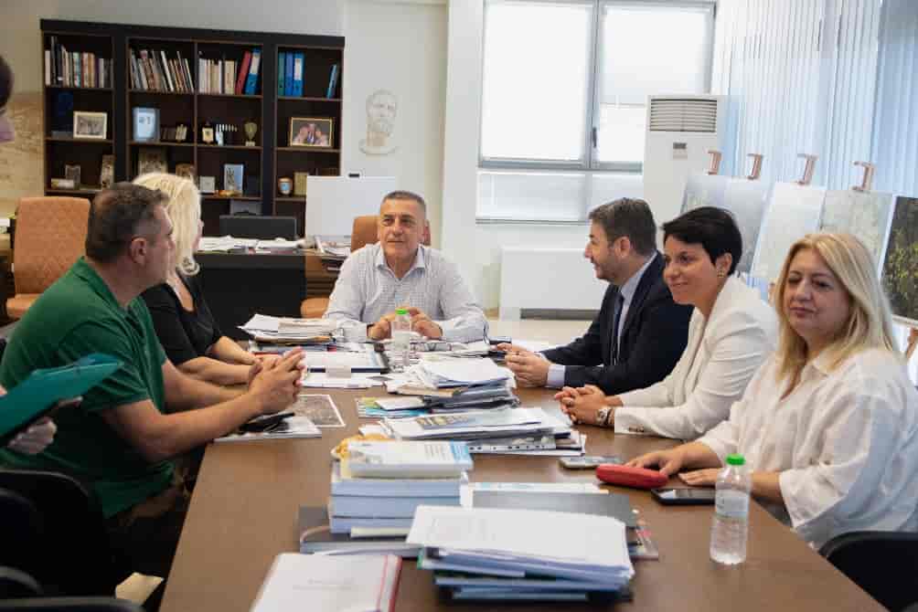 Συνάντηση του Περιφερειάρχη Θεσσαλίας Δημήτρη  Κουρέτα με τον Πρόεδρο του ΠΑΣΟΚ-ΚΙΝΑΛ  Νίκο Ανδρουλάκη