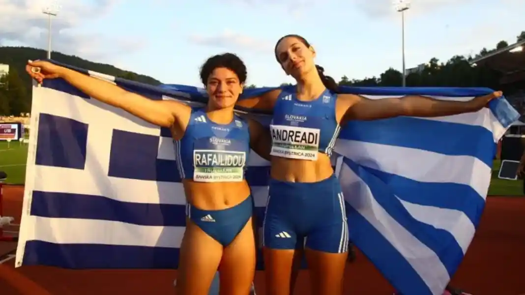 MixCollage-20-Jul-2024-12-25-AM-2331 Ευρωπαϊκό Κ18: Χρυσό για τη Ραφαηλίδου και χάλκινο για την Ανδρεάδη στη σφαιροβολία, ασημένιο η Ζάραγκα στο τριπλούν