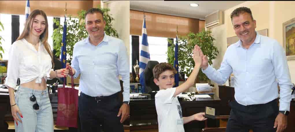 collage2 Ημέρα πρωταθλητών στο Δημαρχείο Λάρισας