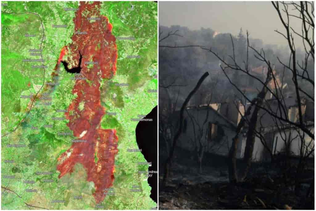 φωτια στην αττική apo copernicus