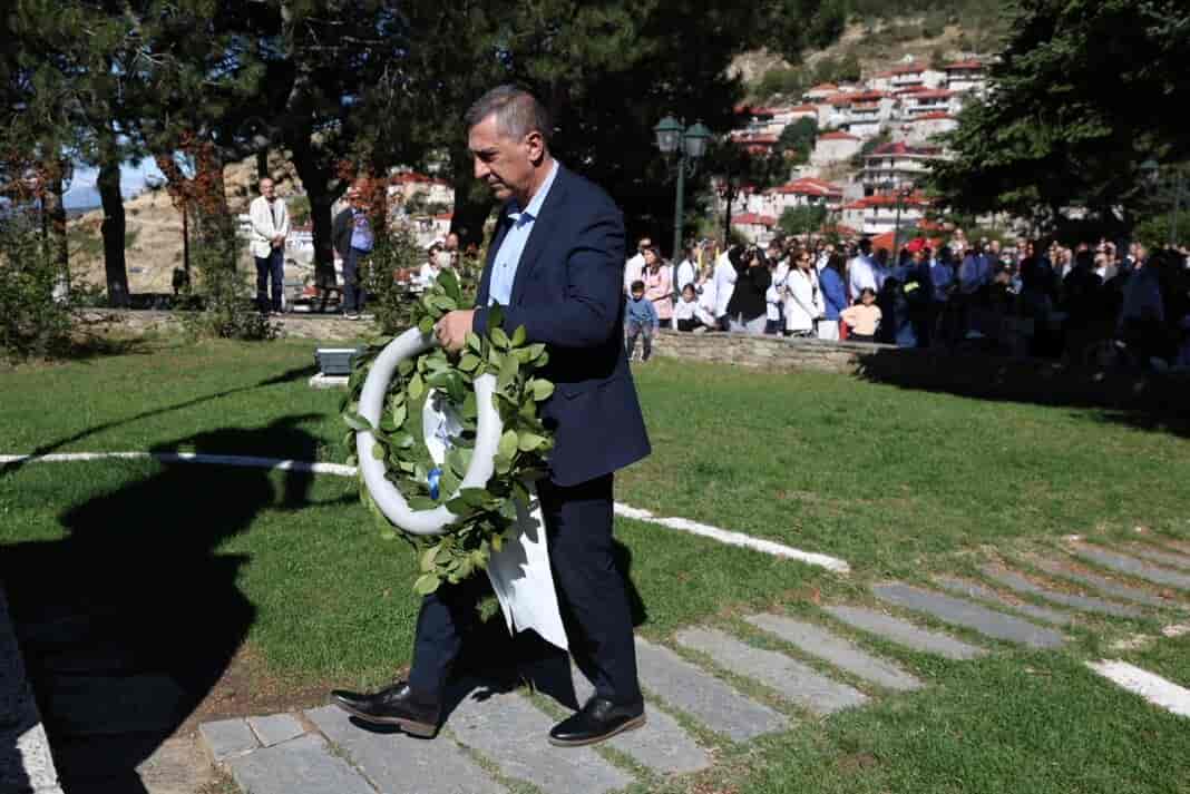 Στο ετήσιο μνημόσυνο του ήρωα   της Επανάστασης του 1821 Γεωργάκη Ολύμπιου   ο