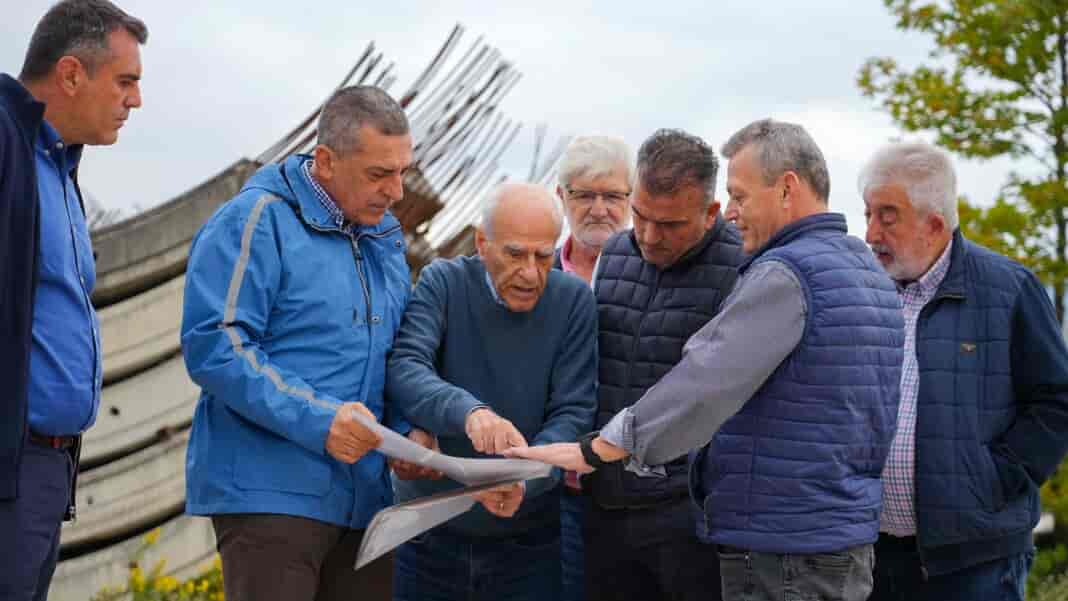 2 Αυτοψία Περιφερειάρχη Δ. Κουρέτα- Δημάρχου Λαρισαίων Αθ. Μαμάκου στα ημιτελή έργα του Αχελώου