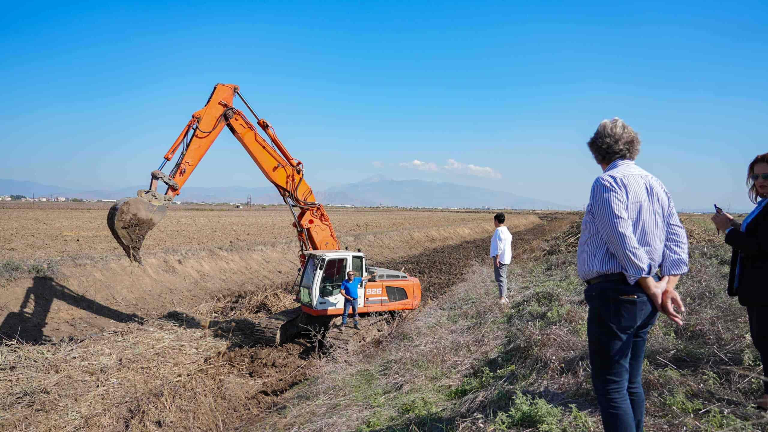 Επίσκεψη της Αντιπεριφερειάρχη Λάρισας Μαρίας Γαλλιού στα έργα αποκατάστασης ρεμάτων