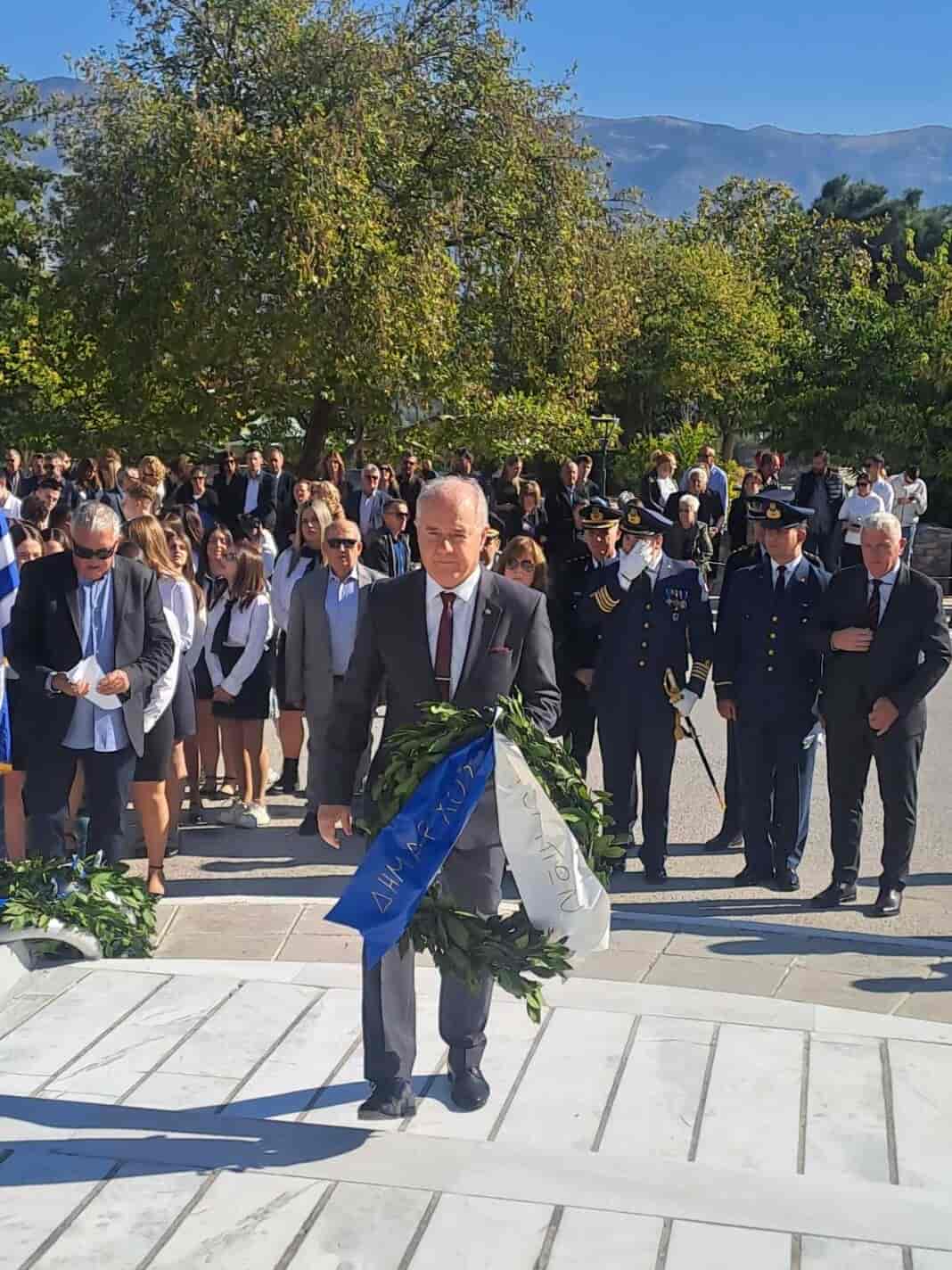 Παρουσία του Δημάρχου Τεμπών στη Δοξολογία, την Κατάθεση Στεφάνων και την Παρέλαση σε Μακρυχώρι και Συκούριο για την Επέτειο της 28ης Οκτωβρίου 1940