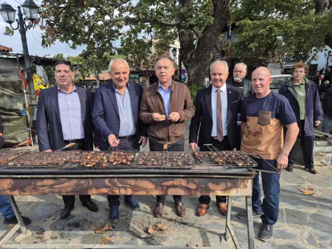 ΔΗΜΟΣ ΤΕΜΠΩΝ: Βούλιαξε από κόσμο η Πλατεία Αμπελακίων για τη Γιορτή Κάστανου * *Δήμαρχος Τεμπών: Οι Συνεργασίες φέρνουν θετικά αποτελέσματα* Με μηνύματα αισιοδοξίας, προοπτικής και ενότητας ολοκληρώθηκε με επιτυχία η 6η Γιορτή Κάστανου, που διοργανώθηκε από τον Δήμο Τεμπών σε συνεργασία με την Περιφέρεια Θεσσαλίας, τη Δημοτική Κοινότητα Αμπελακίων και τον Νέο Αγροτικό Συνεταιρισμό Αμπελακίων. Η εκδήλωση προσέλκυσε πλήθος επισκεπτών από την τοπική κοινότητα και άλλες περιοχές της Ελλάδας, αναδεικνύοντας την πλούσια γαστρονομική παράδοση και τη φυσική ομορφιά της περιοχής. Σκοπός της γιορτής ήταν η ανάδειξη και προβολή του κάστανου, ενός προϊόντος υψηλής διατροφικής αξίας που αποτελεί σήμα - κατατεθέν των Αμπελακίων και διακρίνεται για τα εξαιρετικά ποιοτικά χαρακτηριστικά του. Το διήμερο των εκδηλώσεων, εκτός από την απόλαυση γευστικών εδεσμάτων και ψημένων κάστανων, περιλάμβανε παρουσιάσεις, συζητήσεις και ψυχαγωγικές δραστηριότητες. Την πρώτη ημέρα της γιορτής, στην αίθουσα του Νέου Αγροτικού Συνεταιρισμού Αμπελακίων, οι παρευρισκόμενοι παρακολούθησαν ενδιαφέρουσες διαλέξεις από ειδικούς επιστήμονες, όπως την κα Αικατερίνη Σταματοπούλου, Προϊσταμένη του Τμήματος Προστασίας Φυτών και Ποιοτικού και Φυτοϋγειονομικού Ελέγχου της ΔΑΟ Π.Ε. Λάρισας, και τον κ. Φώτιο Τέκο, Διδάκτωρ Βιοχημείας και Διευθύνοντα Σύμβουλο της FoodOxys. Οι ομιλίες εστίασαν στην ανάγκη της μεταποίησης του κάστανου για αύξηση της υπεραξίας του και στην ανάλυση των θρεπτικών χαρακτηριστικών του. Η δεύτερη ημέρα της γιορτής ήταν αφιερωμένη στις παραδόσεις και τα έθιμα της περιοχής, με την εορτή της Ανακομιδής των Ιερών Λειψάνων του Αγίου Γεωργίου του Μεγαλομάρτυρα να προσδίδει θρησκευτική χροιά στη γιορτή. Μετά τη Θεία Λειτουργία, οι κάτοικοι και οι επισκέπτες συγκεντρώθηκαν στην πλατεία των Αμπελακίων, όπου ο Ιερέας του χωριού ευλόγησε τη γιορτή, μεταφέροντας τις ευχές του Σεπτού μας Μητροπολίτη Λαρίσης και Τυρνάβου κ. Ιερωνύμου. Ιδιαίτερο ενδιαφέρον προκάλεσε ο διαγωνισμός γευσιγνωσίας, που ανέδειξε τη δημιουργικότητα των συμμετεχόντων, ενηλίκων και ανηλίκων ενώ το κοινό απόλαυσε ψημένα κάστανα και γλυκίσματα από κάστανο που προσέφερε ο Νέος Αγροτικός Συνεταιρισμός Αμπελακίων, καθώς και παραδοσιακούς χορούς από τα χορευτικά τμήματα της Μανιάρειου Σχολής Αμπελακίων και του φιλοξενούμενου ΚΑΠΗ Θήβας. Η παραδοσιακή ορχήστρα, με τις ζωντανές εκτελέσεις της, χάρισε στιγμές κεφιού και χορού στους παρευρισκόμενους μέχρι αργά το απόγευμα. Στον χαιρετισμό του, ο Δήμαρχος Τεμπών, κ. Γιώργος Μανώλης, τόνισε τη σημασία της συνεργασίας μεταξύ παραγωγών και τοπικών Αρχών για την προώθηση της γεωργικής παραγωγής και την υποστήριξη της τοπικής οικονομίας. Ο κ. Μανώλης ευχαρίστησε ιδιαίτερα τον Υφυπουργό Αγροτικής Ανάπτυξης και Τροφίμων, κ. Κέλλα, για την ενίσχυση των καστανοπαραγωγών μέσω του προγράμματος «de minimis» και τον Περιφερειάρχη Θεσσαλίας, κ. Κουρέτα, για τη συνεχή υποστήριξή του σε δράσεις που ωφελούν τους αγρότες. «Η συνεργασία μας με την Περιφέρεια Θεσσαλίας είναι καθοριστική για την ενίσχυση της τοπικής οικονομίας και τη βελτίωση των συνθηκών για τους αγρότες μας. Μαζί, μπορούμε να αντιμετωπίσουμε τις προκλήσεις και να αξιοποιήσουμε τις ευκαιρίες που παρουσιάζονται», δήλωσε χαρακτηριστικά ο κ. Μανώλης. Επίσης, χαιρετισμούς απηύθυναν ο Υφυπουργός Αγροτικής Ανάπτυξης και Τροφίμων κ. Χρήστος Κέλλας, η Βουλετής ΚΙΝΑΛ-ΠΑΣΟΚ Π.Ε. Λάρισας κα Ευαγγελία Λιακούλη, η Αντιπεριφερειάρχης Π.Ε. Λάρισας κα Μαρία Γαλλιού, ο Θεματικός Αντιπεριφερειάρχης Πρωτογενούς Τομέα και Αγροτικής Οικονομίας κ. Δημήτρης Τσέτσιλας, η επικεφαλής της Λαϊκής Συσπείρωσης Τεμπών κα Μαρία Κωστή, και ο Πρόεδρος του Νέου Αγροτικού Συνεταιρισμού Αμπελακίων κ. Ευθύμιος Καζαντζής. Επίσης μήνυμα έστειλαν οι Βουλευτές της Π.Ε. Λάρισας κ.κ. Μάξιμος Χαρακόλπουλος Ν.Δ. και Βασίλης Κόκκαλης ΣΥΡΙΖΑ. Στην εκδήλωση παρευρέθηκαν, επίσης, ο Πρόεδρος του Δημοτικού Συμβουλίου Τεμπών, κ. Μιχάλης Λίταινας, οι Αντιδήμαρχοι κ. κ. Παναγιώτης Γκατζόγιας, Νίκος Μητσογιάννης, Γιώργος Νικολάου και Γιώργος Σολωμός, η δημοτική σύμβουλος κα Ζωή Σαραντοπούλου – Παρίση, ο Πρόεδρος της Δημοτικής Κοινότητας Αμπελακίων κ. Γιάννης Ταζές, ο σύμβουλος της δημοτικής κοινότητας Αμπελακίων κ. Κώστας Τσεργάς, ο σύμβουλος της δημοτικής κοινότητας Κρανιάς κ. Απόστολος Μπουρουζίκας καθώς και εκπρόσωποι τοπικών φορέων. Η επιτυχημένη διοργάνωση της 6ης Γιορτής Κάστανου απέδειξε για άλλη μια φορά πως η συνεργασία και η κοινή προσπάθεια μπορούν να οδηγήσουν σε εξαιρετικά αποτελέσματα για την τοπική κοινωνία και οικονομία. Την επιμέλεια της παρουσίασης της γιορτής είχε η κα Ελένη Σολωμού.