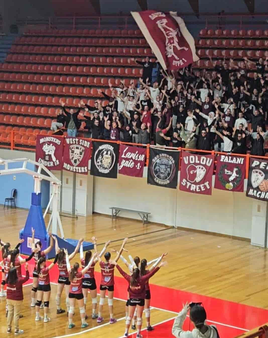 Νίκη 3-0 σετ της γυναικείας ομάδας βόλεϊ της ΑΕΛ επί της ΝΙΚΗΣ ΒΟΛΟΥ