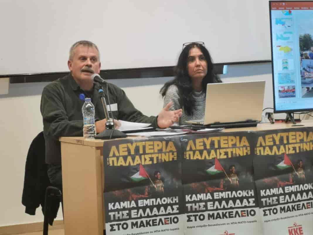 Ελισαίος Βαγενάς μέλος της ΚΕ του ΚΚΕ και υπεύθυνος του Τμήματος Διεθνών Σχέσεων της ΚΕ του ΚΚΕ.